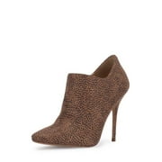 Jessica Simpson Pumps Womens Carolie Leopard Square Toe High Heel Dress Booties (Natural, 7.5)